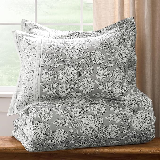 Levtex Home Adare Grey Reversible Twin/Twin XL Comforter Set - Image 4