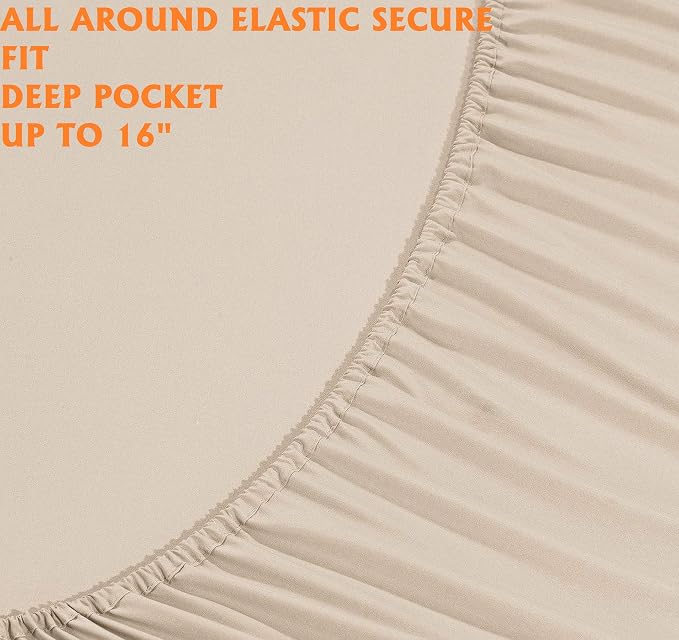 Elegant Comfort Luxury Soft Bed Sheets 1500 Premium Hotel Quality Microfiber - Image 4