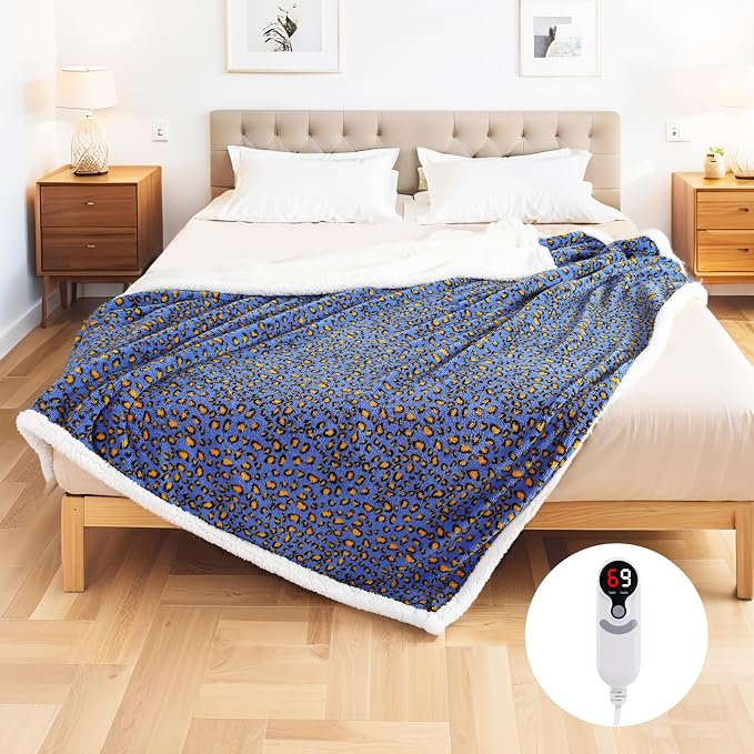 Electric Heated Blanket Full Size 72"x84", Ultra-Soft Plush - Image 9