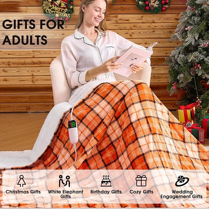 OCTROT Heated Electric Blanket Queen Size, 84X90 Heating Blanket Queen - Image 4