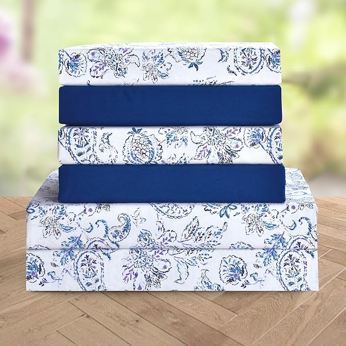 Elegant Comfort Luxury Soft Bed Sheets Paisley Pattern - Image 2
