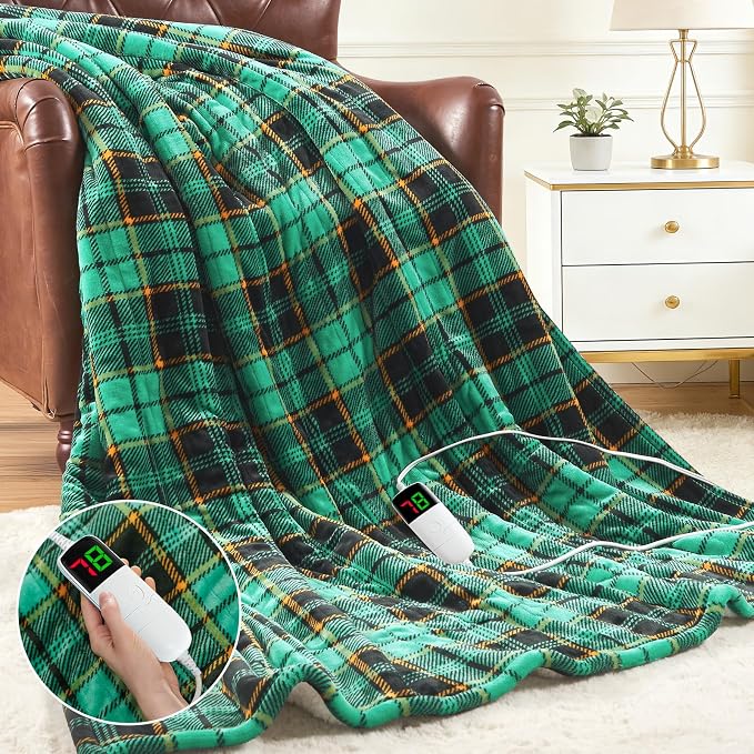OCTROT Heated Blanket Electric Full Size 72X84, Heating Throw by OCTROT