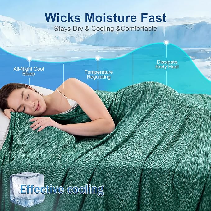 KMUSET Cooling Blanket Full Size（80"x90", Double Sided Summer Cooling Blankets - Image 4