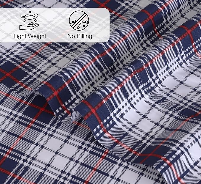 RUVANTI 100% Cotton Sheets – Full Size Percale Bedding, Cooling & Breathable - Image 4