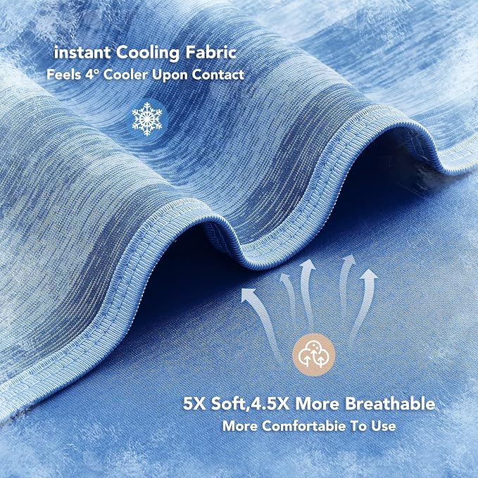 GOHERO Cooling Blanket Queen Size- 90"x90" Summer Cooling Throw Blanket - Image 5