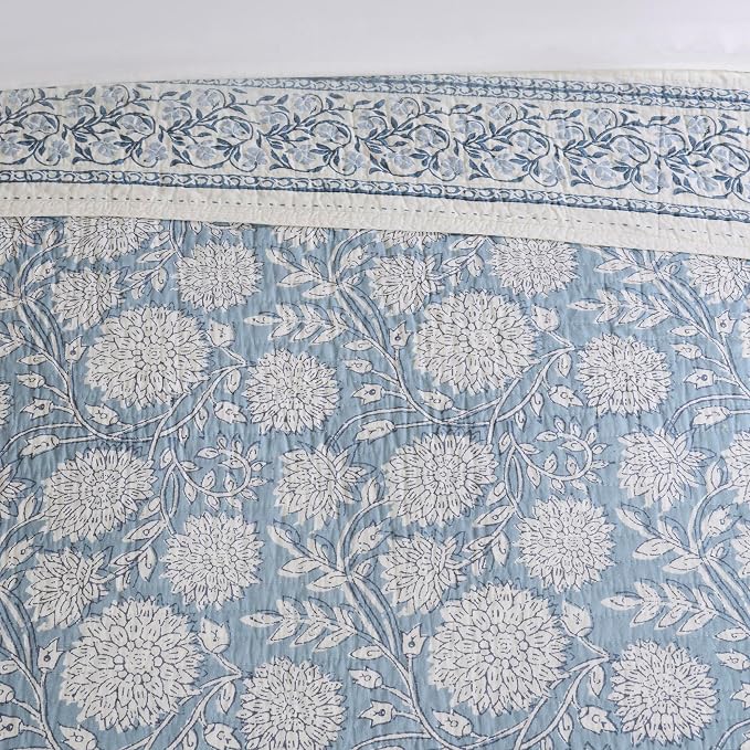 Levtex Home – Adare Blue Bedspread Set – Queen Bedspread and 2 Standard Shams – - Image 4