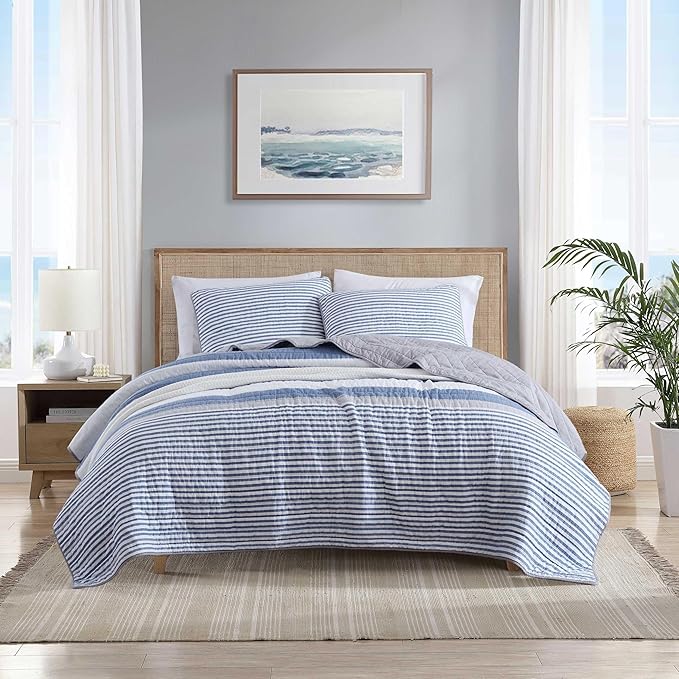 Nautica - Queen Quilt Set, Reversible Cotton Bedding by Nautica