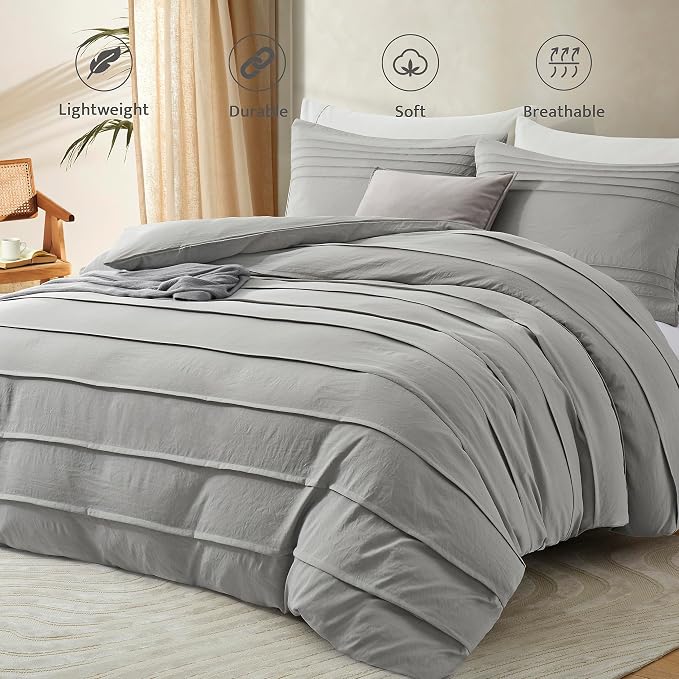 Oli Anderson Light Grey Duvet Cover Size - Image 2