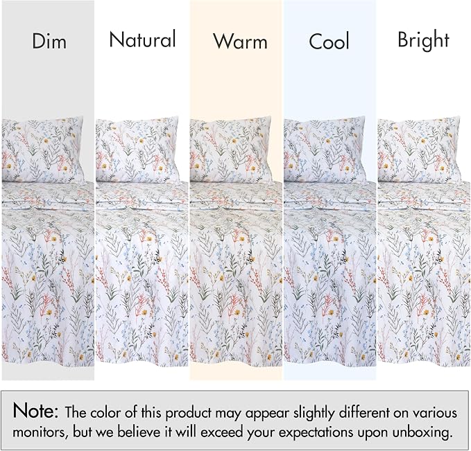 RUVANTI 100% Cotton Sheets – California King Percale Bedding, Cooling & - Image 7