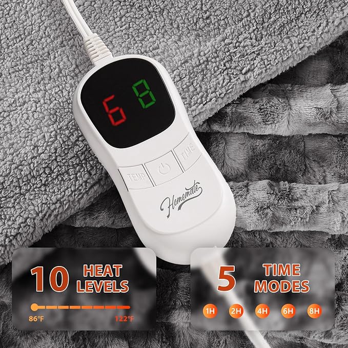 Homemate Heated Blanket Electric Throw - Image 3