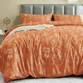 MUXHOMO Duvet Cover Full Size, Reversible Floral Caramel Duvet Cover Set by MUXHOMO