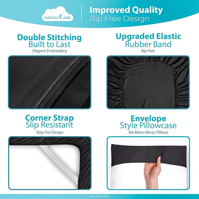 DREAMCARE King Size Sheets Set - Image 6
