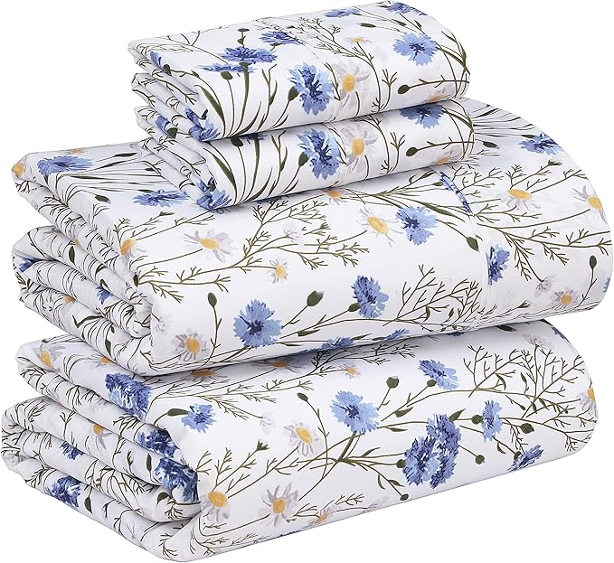 RUVANTI 100% Cotton Sheets – California King Percale Bedding, Cooling & by Ruvanti