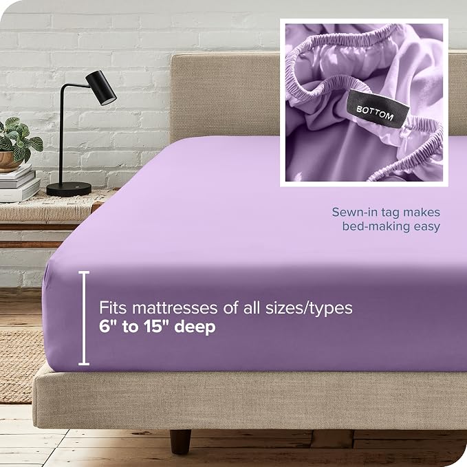 Bare Home Fitted Bottom Sheet Twin XL Size - Image 6