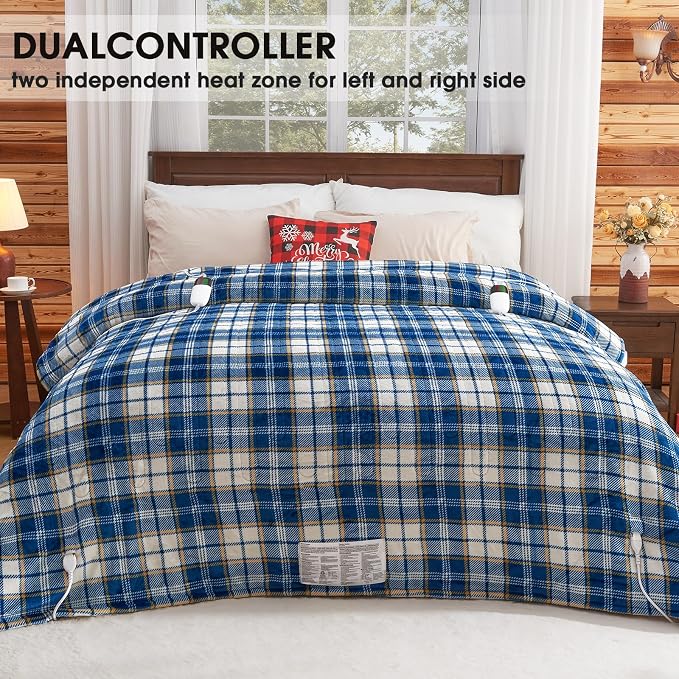 Heated Electric Blanket Queen Size, 84X90 Heating Blanket Queen - Image 3