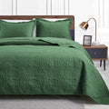 Love's cabin Twin Quilt Set Olive Green Bedspreads by Lovescabin