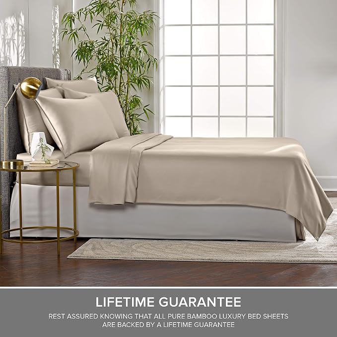 Pure Bamboo Twin XL Sheets, Genuine 100% Organic Viscose Derived from Bamboo - Image 4