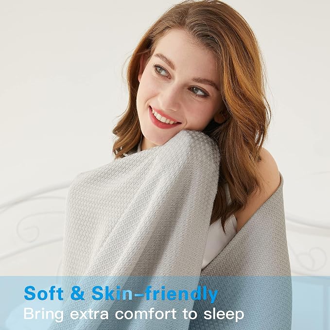 AmyHomie Cooling Blanket, 100% Rayon Derived from Bamboo, Cool Summer King Size - Image 5
