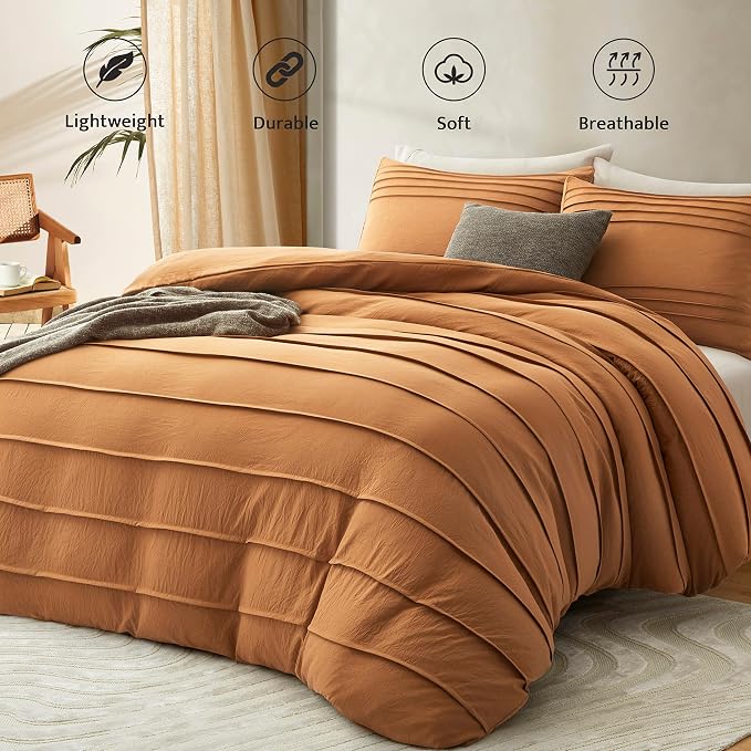 Oli Anderson Pumpkin Brown Duvet Cover Queen Size - Image 2