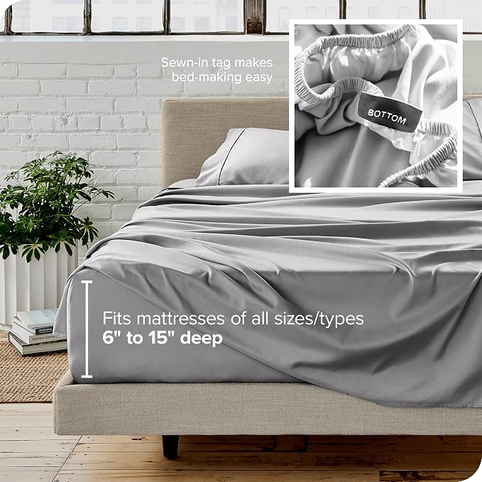 Bare Home Split King Sheet Set - Image 6