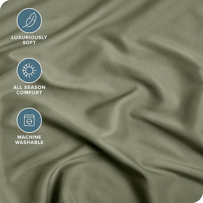 Bare Home Fitted Bottom Sheet Queen Size - Image 2