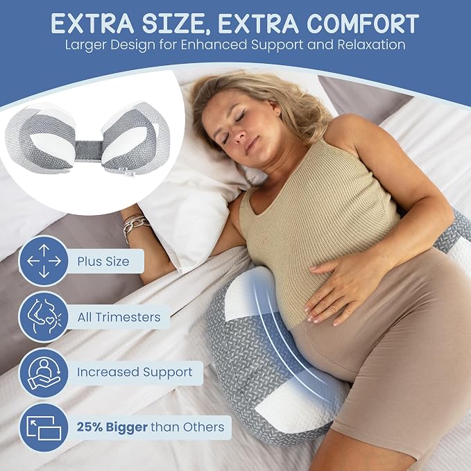 Plus Sized Pregnancy Pillow for Sleeping - Image 2