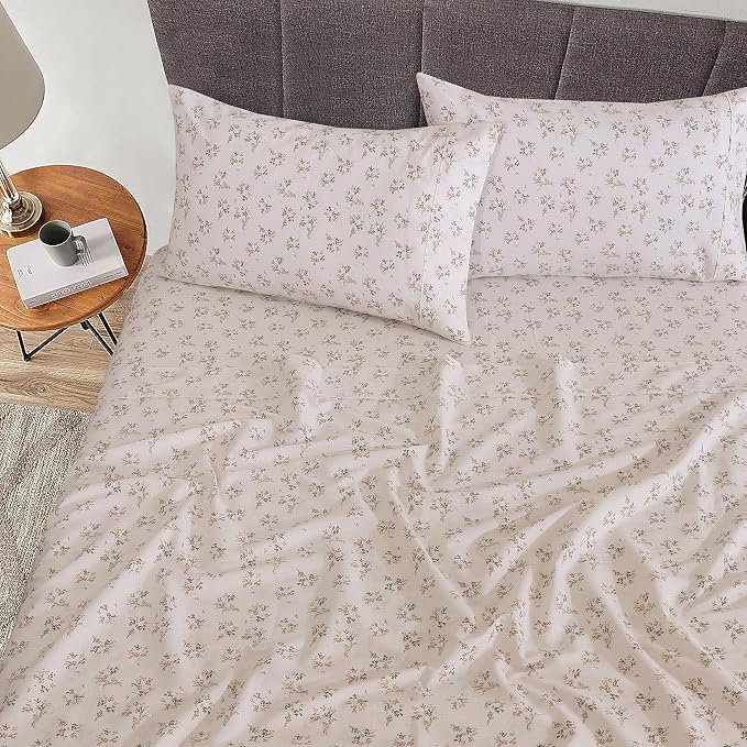 RUVANTI 100% Cotton Sheets – Queen Size Percale Bedding, Cooling & Breathable - Image 2