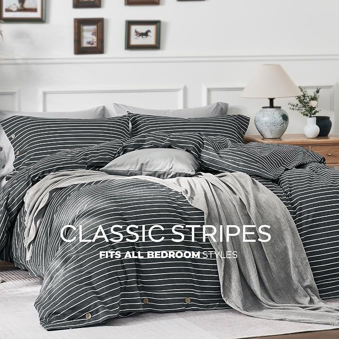 JELLYMONI Cotton Duvet Cover Cal King Size - Image 7