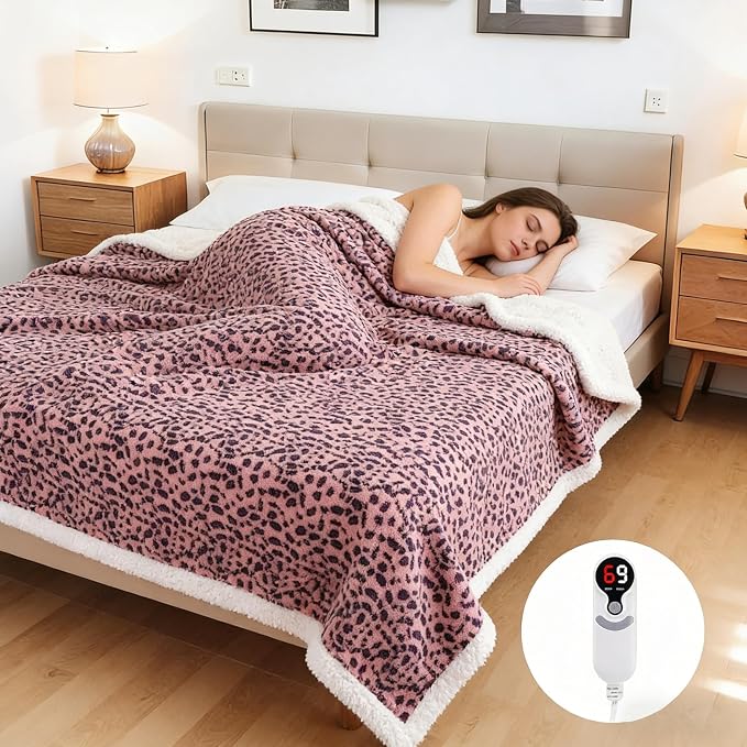 Electric Heated Blanket Full Size 72"x84", Ultra-Soft Plush - Image 2