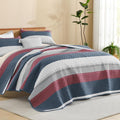 Litanika California King Quilt Set Blue and Red by Litanika