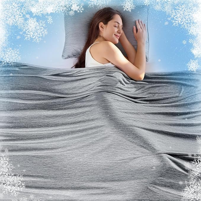 KMUSET Cooling Blanket Full Size（80"x90", Double Sided Summer Cooling Blankets by COZYBLANKETHappyHomeLife