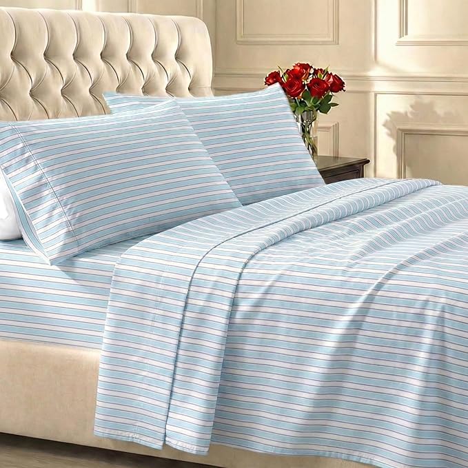 California Design Den Soft 100% Cotton Sheets Full Size Set, 400 TC Good by CaliforniaDesignDen