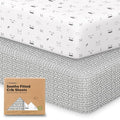 KeaBabies 2-Pack Organic Crib Sheets by KeaBabies