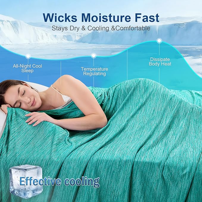 KMUSET Cooling Blanket King Size, Double Sided Summer Cooling Blankets - Image 4