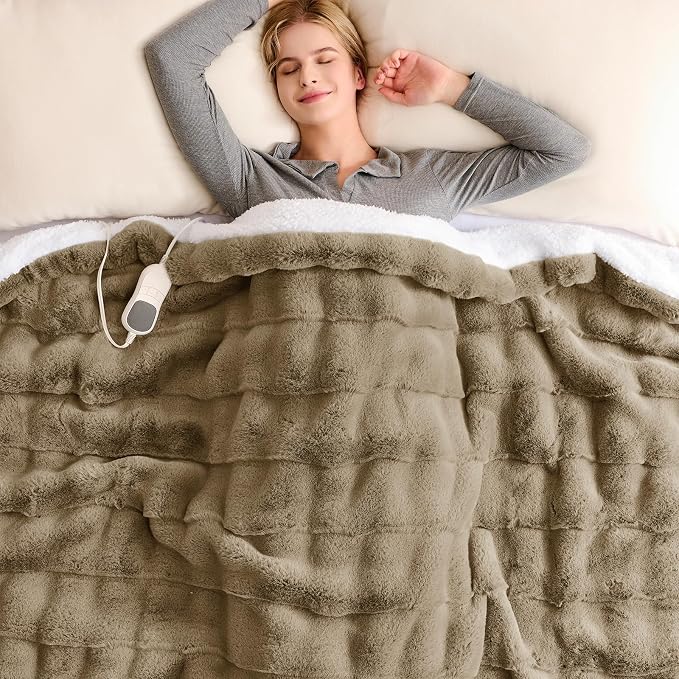 Homemate Heated Blanket Electric Throw by Homemate