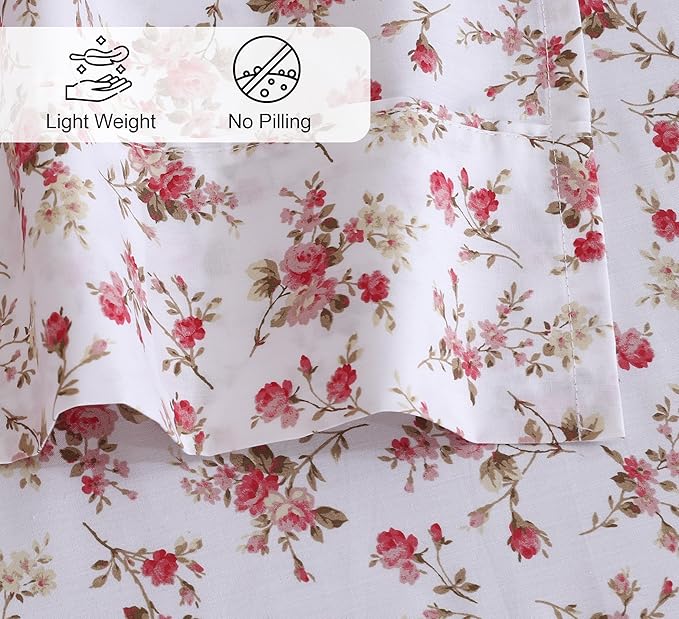 RUVANTI 100% Cotton Sheets – Full Size Percale Bedding, Cooling & Breathable - Image 4