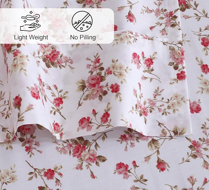RUVANTI 100% Cotton Sheets – Queen Size Percale Bedding, Cooling & Breathable - Image 4