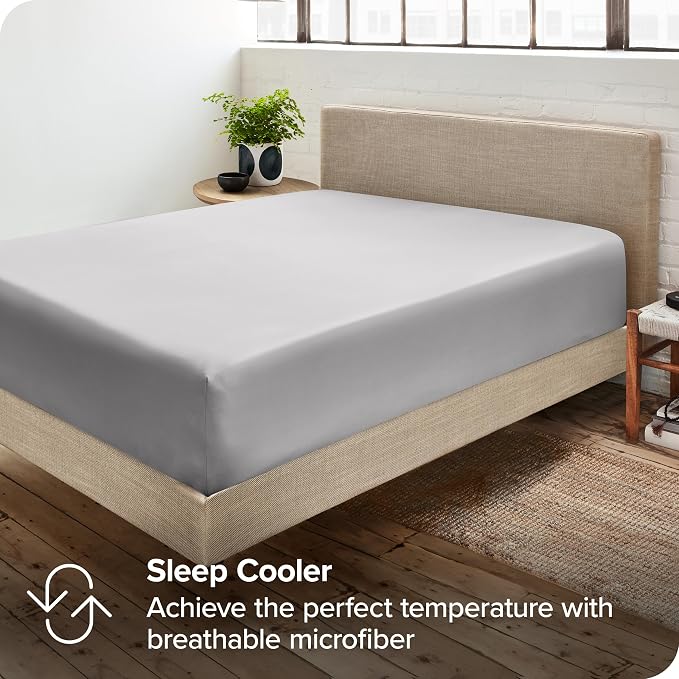 Bare Home 2-Pack Fitted Bottom Sheets Twin XL - Image 6