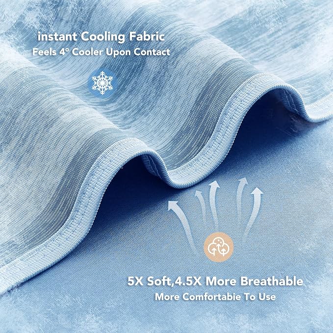 GOHERO Cooling Blanket Queen Size- 90"x90" Summer Cooling Throw Blanket - Image 5