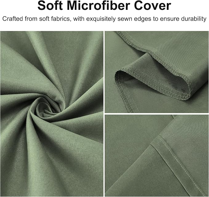 DOWNSTORIA Body Pillow Cover, Ultra Soft Microfiber Long Pillowcase, Envelope - Image 6