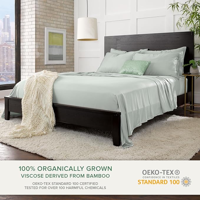 King Pillowcases by Pure Bamboo, Genuine 100% Organic Viscose Derived from - Image 3