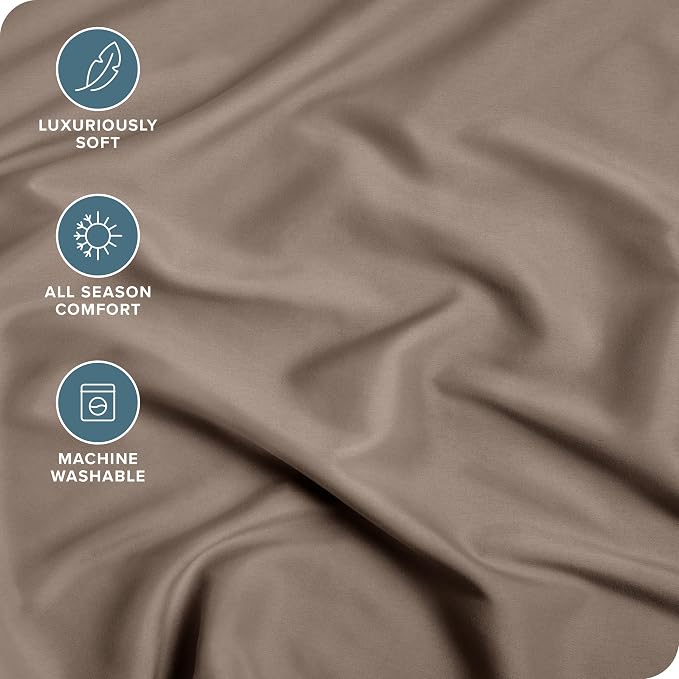 Bare Home Fitted Bottom Sheet Split King Size - Image 3