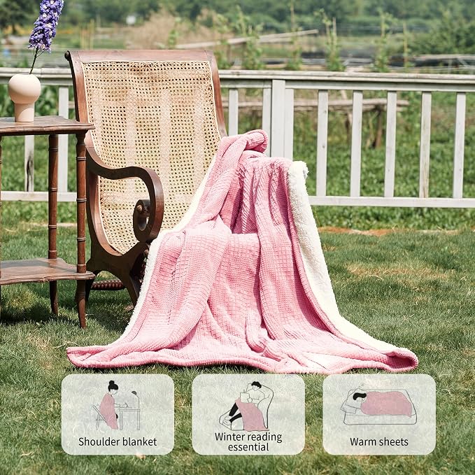 Texciting Heated Blanket Electric Blanket Throw 50”X60”-Heating Throw - Image 4