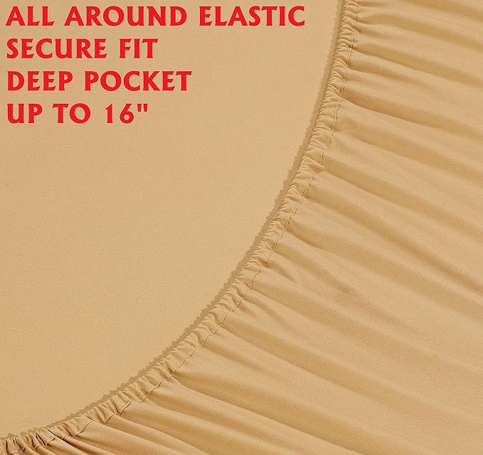Elegant Comfort Luxury Soft Bed Sheets 1500 Premium Hotel Quality Microfiber - Image 4