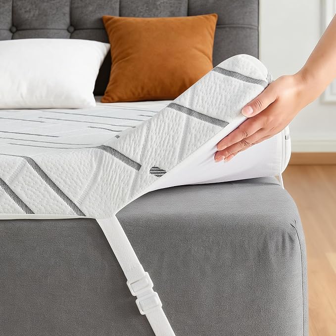 3 Inch Gel Memory Foam Mattress Topper King Size by bedsmile