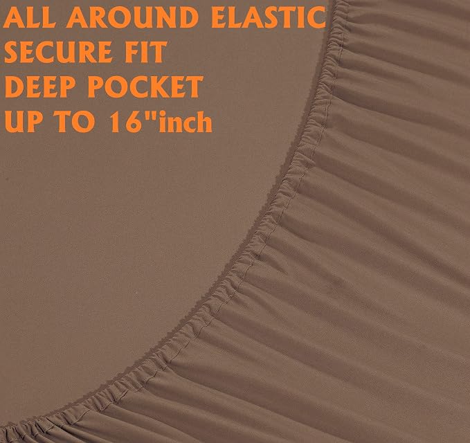 Elegant Comfort Luxury Soft Bed Sheets 1500 Premium Hotel Quality Microfiber - Image 4