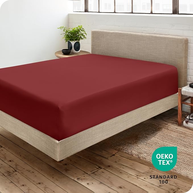 Bare Home Fitted Bottom Sheet Queen Size - Image 4