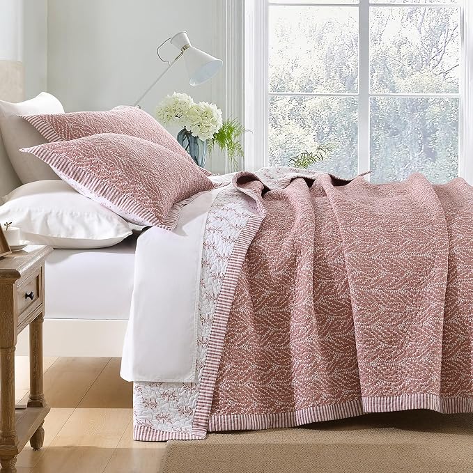 SahSahCasa Quilt Set King Size, 100% Cotton Quilt Bedding Set Bedspread - Image 3