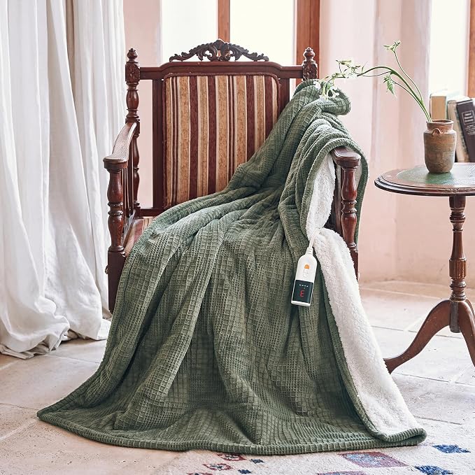 Texciting Heated Blanket Electric Blanket Throw 50''X60''-Heating Throw - Image 3