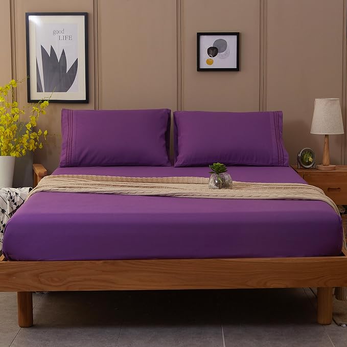 SONORO KATE Bed Sheet Set Super Soft Microfiber 1800 Thread Count Luxury - Image 8